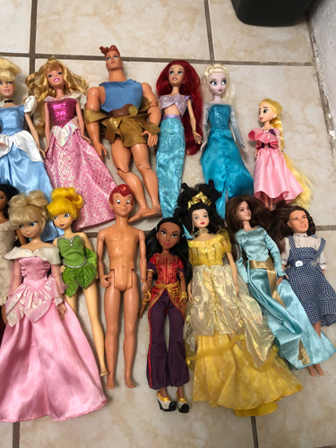 Barbies Lote Princesas Disney De Uso , Detalles, Lote Variad (Usado)
