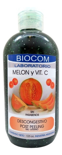 Biocom Gel Descongestivo Post Peeling Melon-vit C Tipo De Piel Grasa/sensible