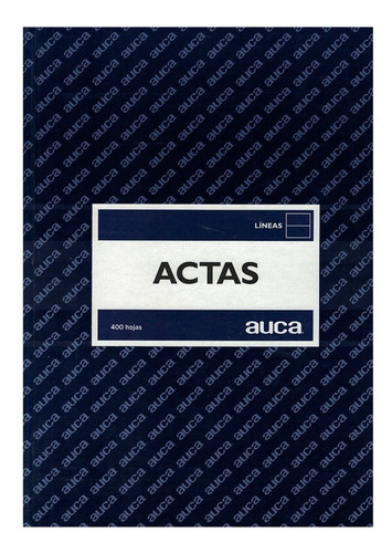  Auca Empastado Composición 400 hojas  lisa 1 materias unidad x 1 33cm x 22cm actas