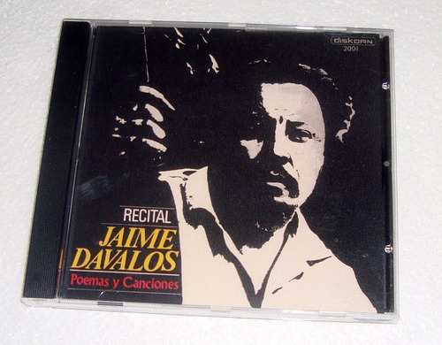 Jaime Davalos Recital Poemas Y Canciones Cd Bajado De Lp 