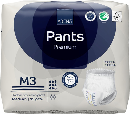 Fraldas Pants para adultos descartáveis abena premium M3 15 unidades