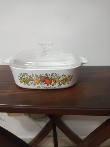 Molde Refractario Corningware Con Tapa  Cuadrada 23 Cm 