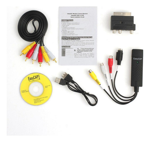 Cable Adaptador De Convertidor De Sonido Y Video Usb 2.0 Vhs