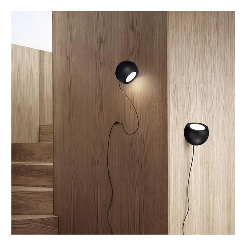 Bocha Aplique Pared Deco Gu10 Led Orientable Moderno Puraluz