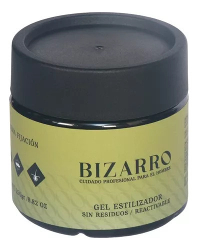 Gel Fijador Profesional Cabello Barba Bigote 250gr Bizarro