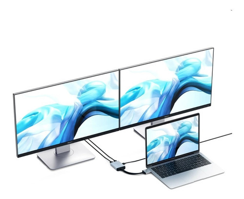 Adaptador Satechi Dual Hdmi - Silver