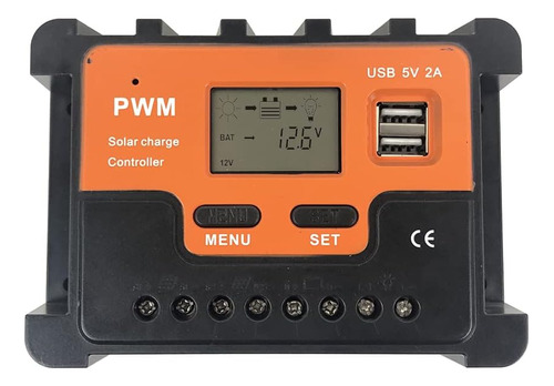 60amp Pwm Controlador De Carga Solar Max Pv 100v 12v 24v 48v