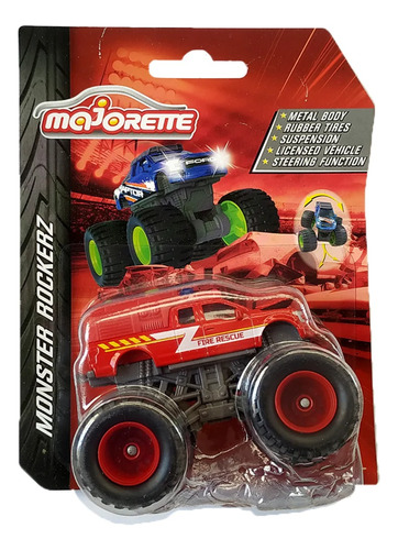 Majorette Monster Rockerz Ford F150 Raptor Fire Rescue Rojo