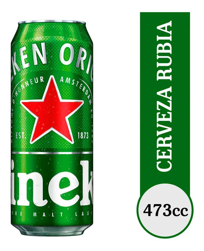 Cerveza Heineken Lata 473ml X 24 U/lea La Descrip./liniers.