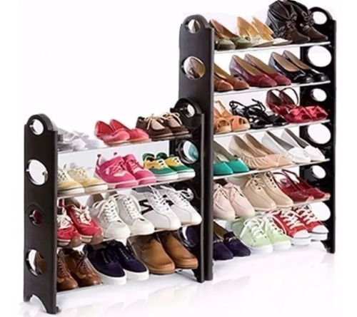 Rack Zapatera 10 Niveles 30 Pares Zapatos Organizador Mueble