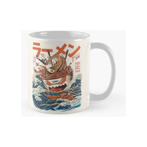 Taza El Gran Ramen De Kanagawa Calidad Premium