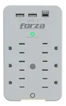 Comprar Regulador Voltaje 2 X Usb-c 6 Tomas 1875w Forza Fwt-631usbc Color Blanco