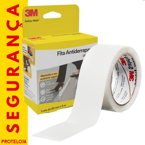 Fita Adesiva Antiderrapante 3m 50mm X 5m Piso Escada Rampa