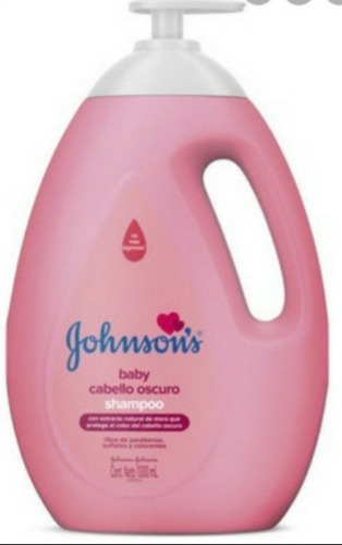 Shampoo Johnson Baby Litro Cabello Oscuro Original 