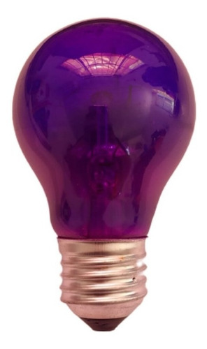 Lâmpada Decorativa Incandescente A19 40w 230v Violeta