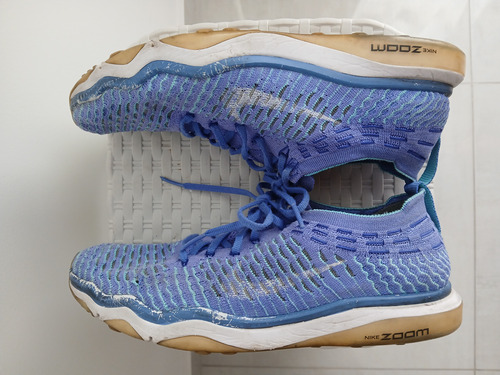 Zapatillas Nike W Zoom Flyknit Celeste Retro Usada (Usado)