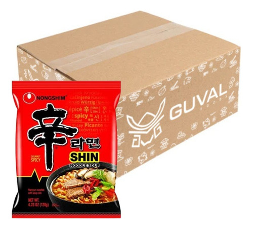 Ramen Picante Coreano Shin Ramyun 40 Piezas 120 Grs C/u