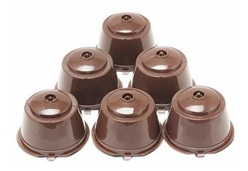 Brbhom 6 Capsula De Cafe Recargable De Dolce Gusto Filtro De