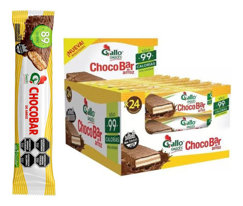 Oblea Chocobar Gallo - Caja X 24 U