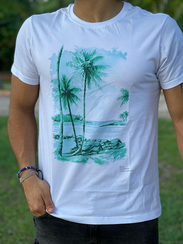 Imagen 4 de 6 de Remera 100% Algodón Cuello Redondo Para Caballero
