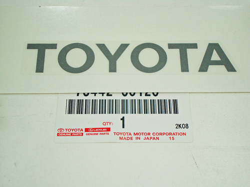 Emblema Nombre Compuerta Trasera Toyota Meru Prado Original
