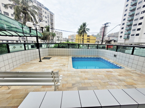 Vista Para O Mar, 2 Dormitórios, Suíte, Sacada Gourmet, Piscina, R$ 360 Mil, Em Praia Grande (ap1399).