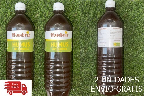 Fertilizante Orgánico Líquido / Humus Líquido / 2 Litros