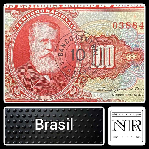 Brasil - 10 Centavos | 100 Cruzeiros - Año 1967 - P #185
