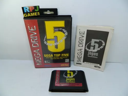 Sega Top Five - 5 Jogos Original Mega Drive - Loja Fisica Rj