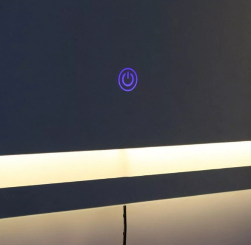 Espelho Lapidado Jateado Com Led Touch 170x70 Moderno