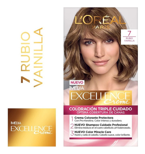 Excellence Creme L'oréal / N°7 Rubio Vainilla (5 Unidades)