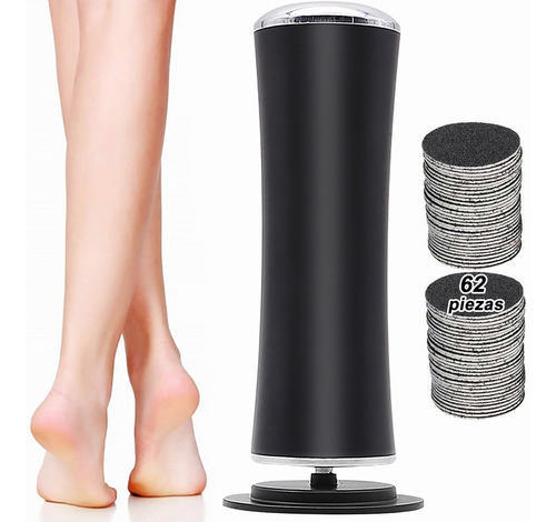 Removedor Eléctrico Callo Pies Pedicure Exfoliadora Negro