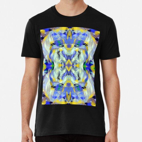 Remera Art-artsy Amarillo Y Azul, Psicodélico Arte Abstracto