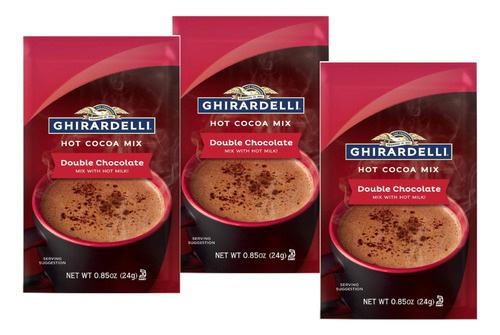 Ghirardelli, Chocolate Caliente Premium, Doble Chocolate 3pk