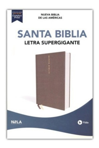 Biblia Letra Super Gigante Nbla Tapa Dura Gris