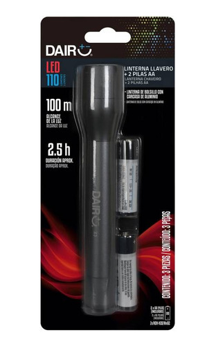 Linterna Led 3 W A Pilas 100 M Dairu
