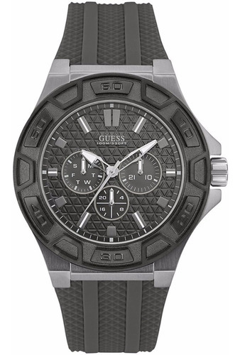 Reloj Guess Force W0674g8 Gris/plata Original Para Hombre Color de la correa Gris Color del bisel Gris Color del fondo Gris oscuro