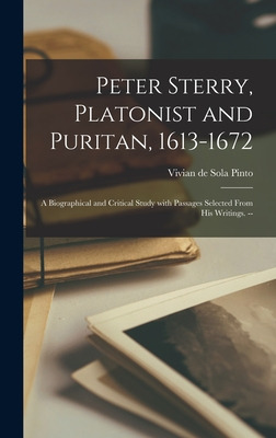 Libro Peter Sterry, Platonist And Puritan, 1613-1672: A B...