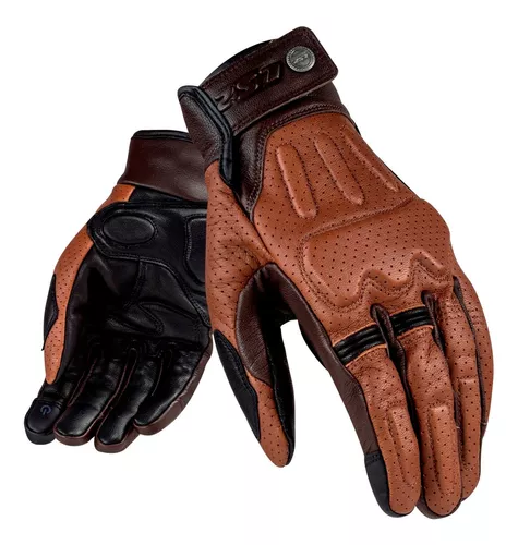 GUANTES DE VERANO LS2 RUST MARRONES - HOMOLOGADOS