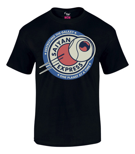Camiseta Saiyan Express Dragon Ball Series Black Wow