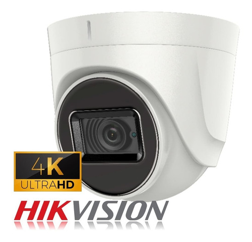 Cámara Domo 4k 8mp Hikvision 4en1 2.8mm Indoor