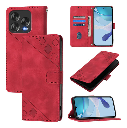 Funda Tipo Cartera Con Tapa Para Zte Blade V70, Diseño