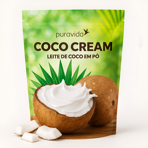 Suplemento Em Pó Leite De Coco Em Pó 100% Puro 1kg Puravida