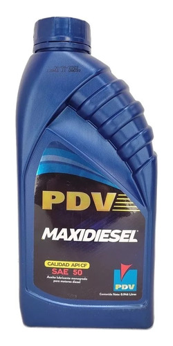 Pdv Maxidiesel Mineral Aceite De Motor Sae-50 Api Diesel