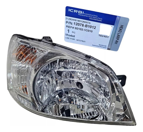 Faro Izquierdo Derecho Getz 1.3 / 1.6 2006 Al 2012 ) Lh Rh