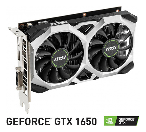 Tarjeta de video Nvidia MSI  Ventus XS GeForce GTX 16 Series GTX 1650 GEFORCE GTX 1650 VENTUS XS 4G OC OC Edition 4GB