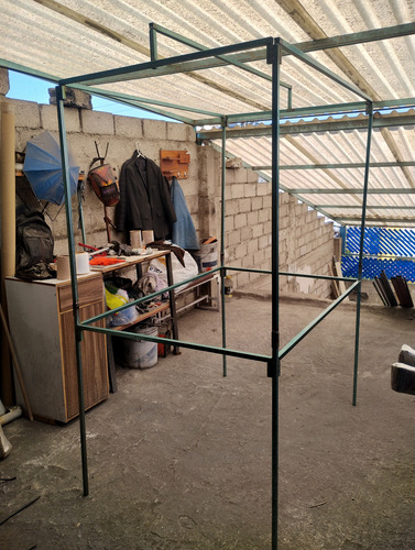 Carpa O Puesto Para Tianguis 1.5 Metros De Largo Verde Zintro Sin Pintar