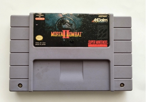 Juego Mortal Kombat 2 Super Nintendo Snes Original Usado