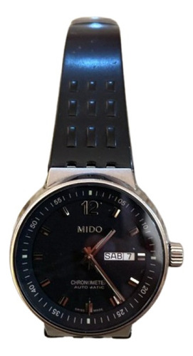 Reloj Mido Chronometer Automatico Para Hombre Negro Negro Negro (Usado)