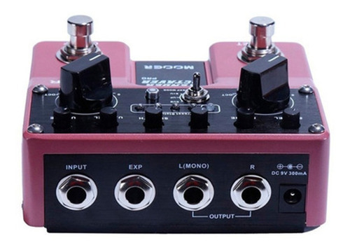 Pedal Efectos Mooer Mtop Tender Octaver Pro Color Rojo